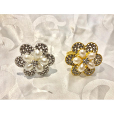 Flower N/ring Silver