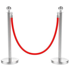 STANCTION SET SILVER W/ROPE
