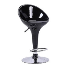BAR STOOL FULL BACK BLACK
