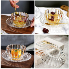 6PC DESSERT BOWL SET FLOWER