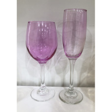Wine Glass Pink 6pc