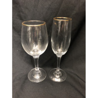 Gold Rim Wine Set Of 6