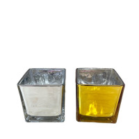 SQUARE VASE GOLD 8CM SQUARE VASE GOLD 8CM