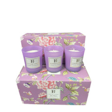3PC VOTIVE SET PURPLE