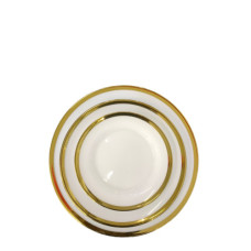 GLASS PLATE SET 3PC WHITE