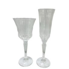 6PC CHAMPAGNE GLASS CLEAR