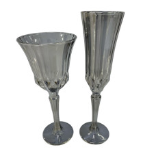 6PC WINE GLASS GREY
