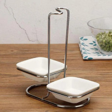 SPOON REST DBL SILVER