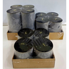 4PC CANDLE 7*10CM BLACK