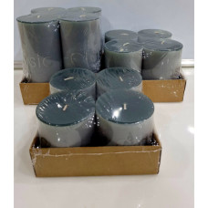 4PC CANDLE 7*10CM GREY