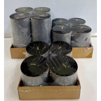 4PC CANDLE 7*15CM BLACK