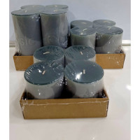 4PC CANDLE 7*15CM GREY