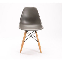 WOODEN LEG CHAIR GREY