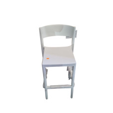 BAR STOOL WHITE RECT