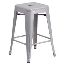 BAR STOOL METAL GREY