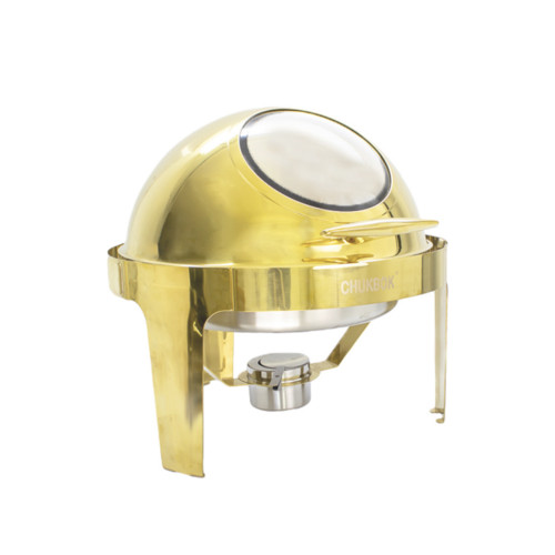 ROUND WINDOW GOLD C/DISH ROUND WINDOW GOLD C/DISH